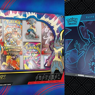 PHANTASMAL FLAMES POKEMON Elite Trainer Box and Mega Lucario ex Figure Box