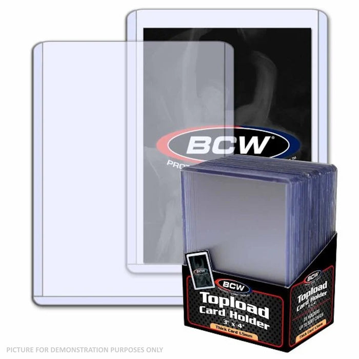 BCW 59pt CLEAR Toploaders - PACK OF 25