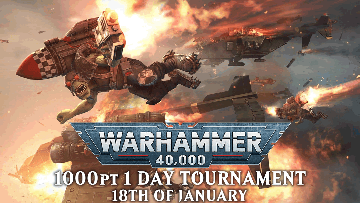 Warhammer 40,000 - 1 Day - 1000pt Tournament - 18th Januaray - ENTRY