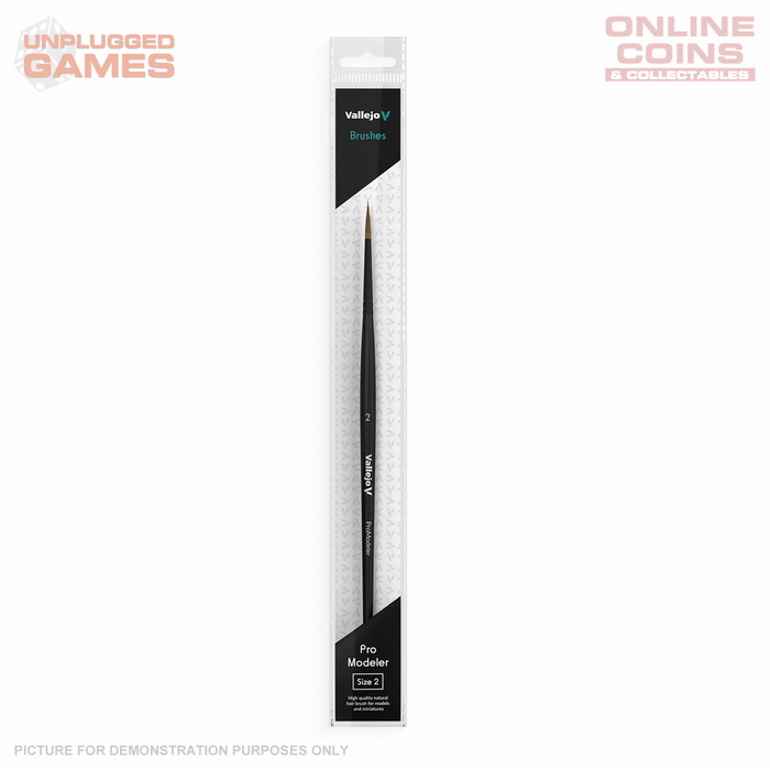 Vallejo - Brushes - Pro Modeler - Natural Hair Round Brush No.2