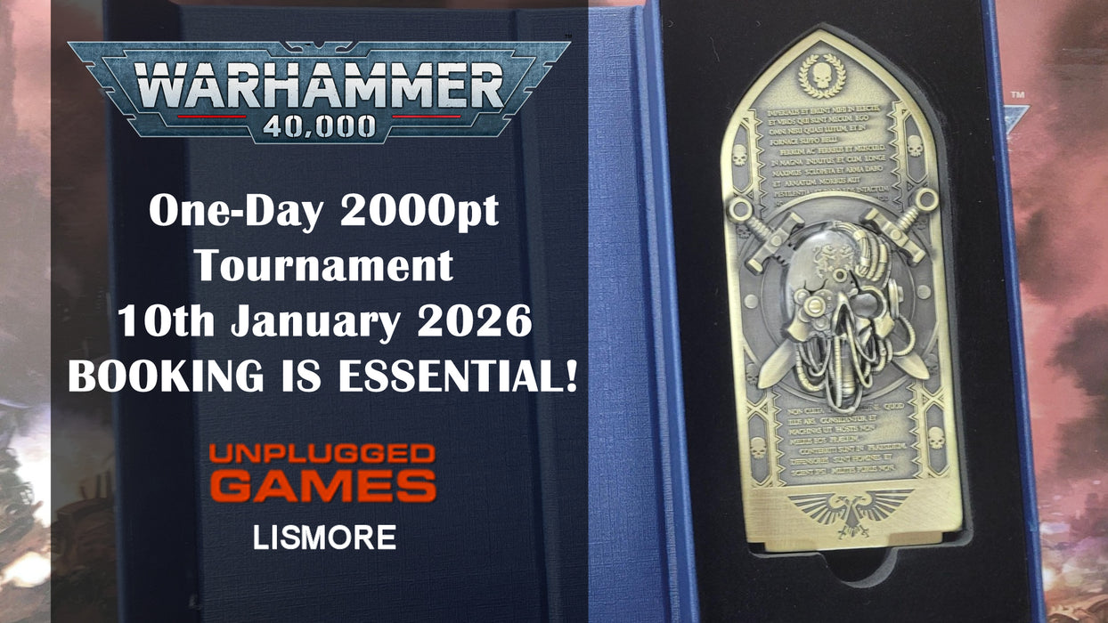 Warhammer 40,000 - One Day Tournament - 2000PTS - 10th January - EVENT ENTRY