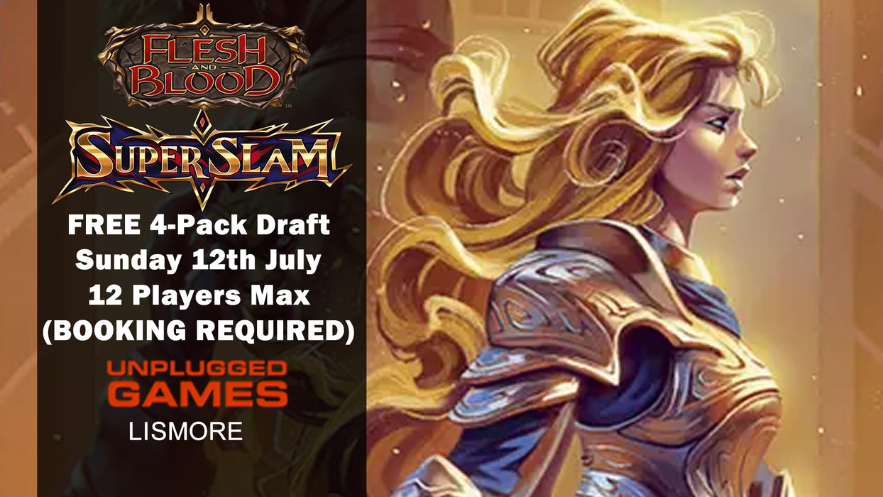 Flesh & Blood FREE Super Slam 4-Pack Draft - 12th July - EVENT ENTRY