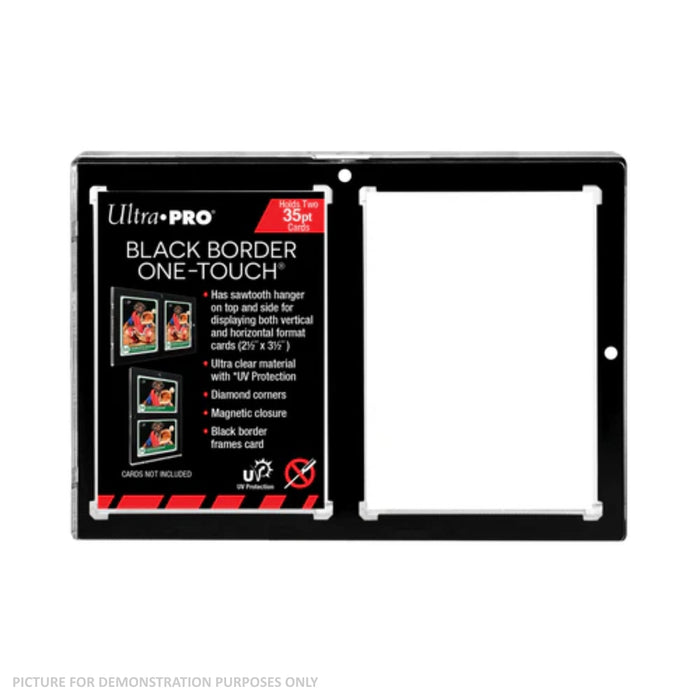 Ultra Pro One-Touch 35pt 2 Card Holder - Black Border