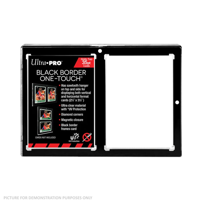 Ultra Pro One-Touch 35pt 2 Card Holder - Black Border