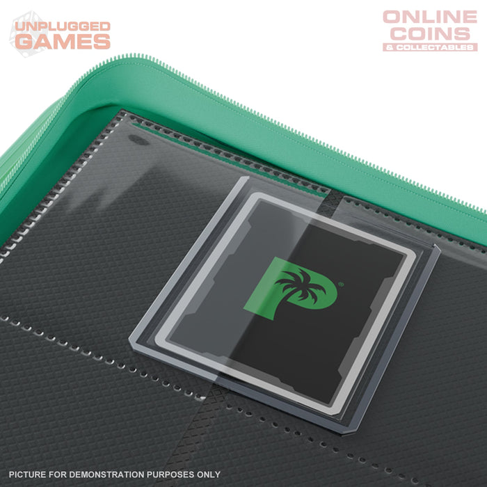 Palms Off Gaming Collector's Series Top Loader Zip Binder - 9 Pocket - TURQUOISE