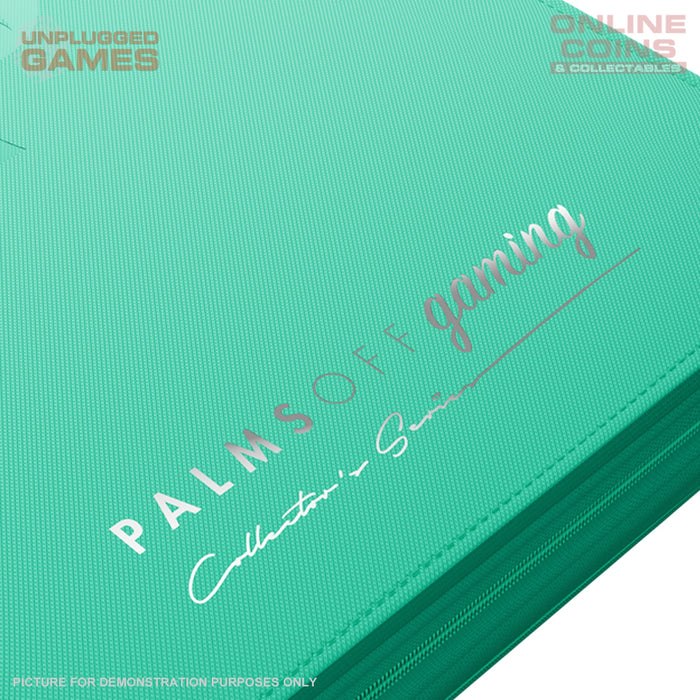 Palms Off Gaming Collector's Series Top Loader Zip Binder - 9 Pocket - TURQUOISE