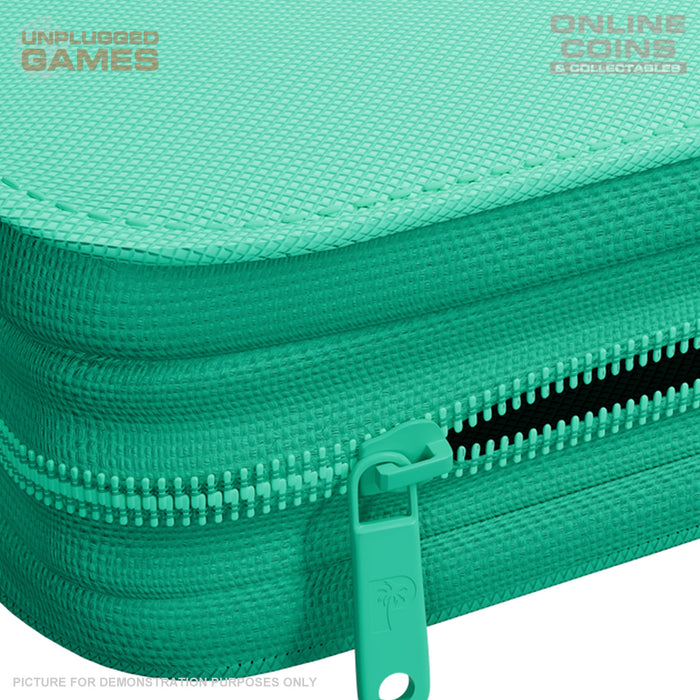 Palms Off Gaming Collector's Series Top Loader Zip Binder - 9 Pocket - TURQUOISE