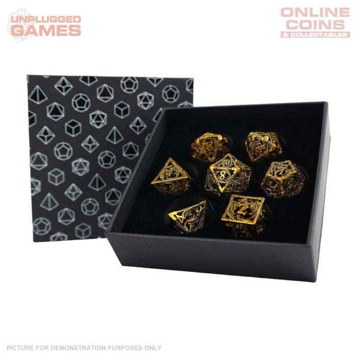 LPG Dice RPG Set Hollow Dragon - Ancient Bronze