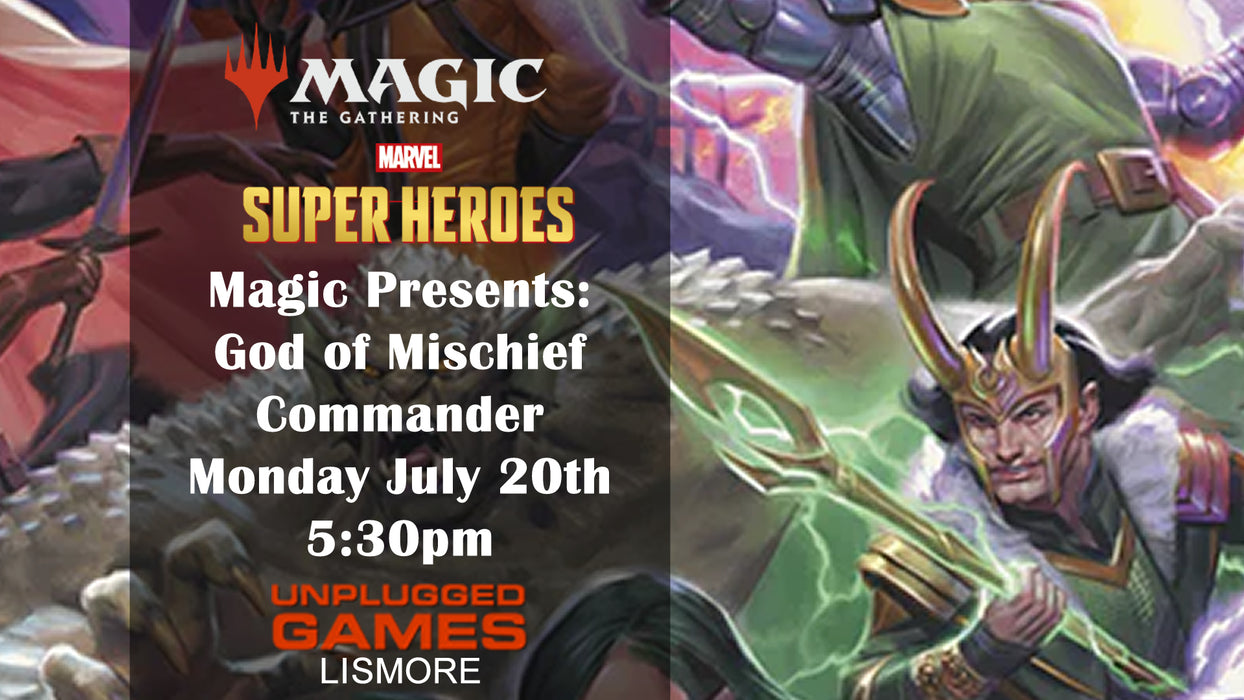 Magic Presents: God of Mischief: Commander - 20th July - EVENT ENTRY