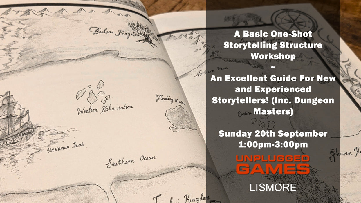 A Basic One-Shot Storytelling Structure Workshop - An Excellent Guide For New and Experienced Storytellers! (Inc. Dungeon Masters) - Sunday 20th September - EVENT ENTRY