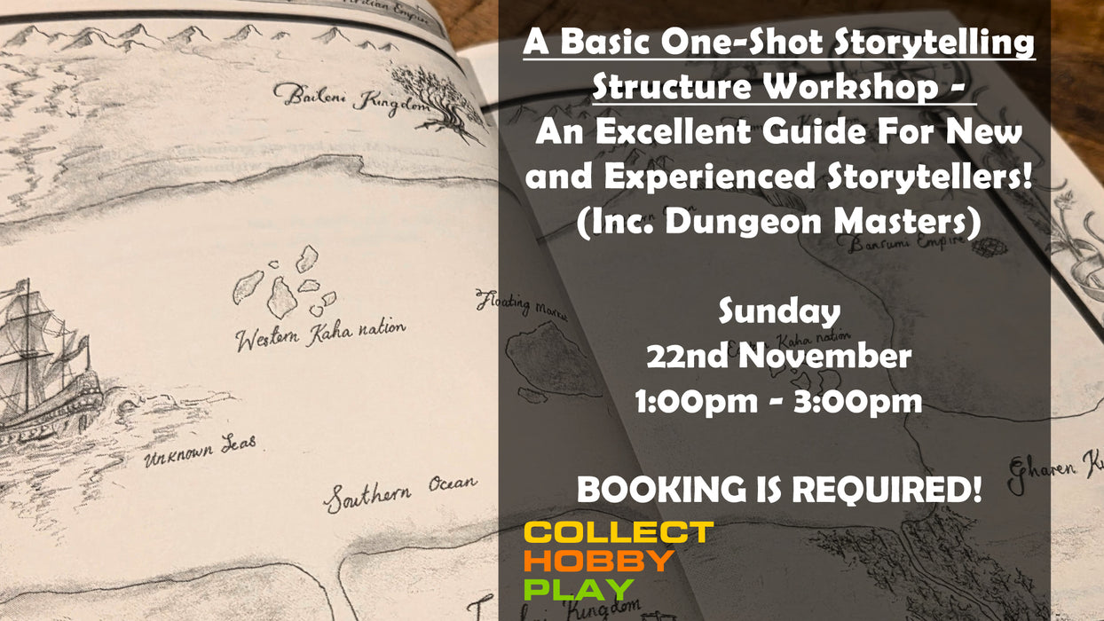A Basic One-Shot Storytelling Structure Workshop - An Excellent Guide For New and Experienced Storytellers! (Inc. Dungeon Masters) - Sunday 22nd November - EVENT ENTRY