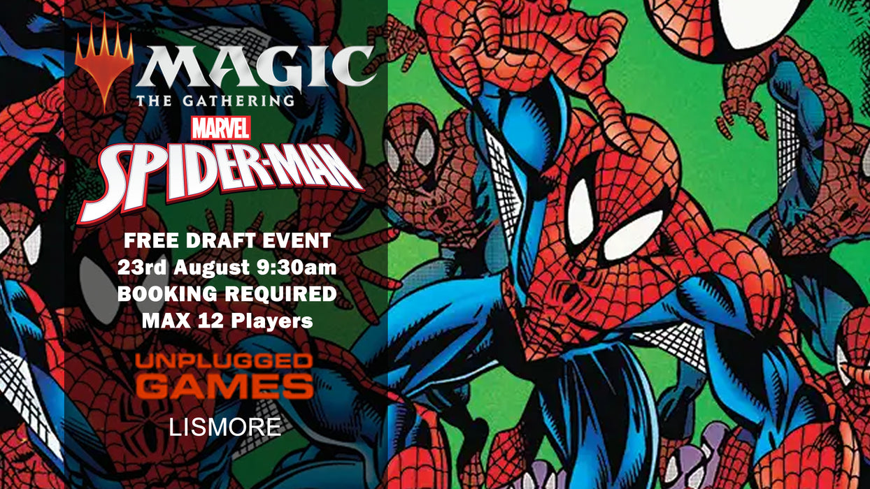 Magic: The Gathering Marvel Spiderman FREE Sunday 2-Pick Draft - 23rd August - EVENT ENTRY