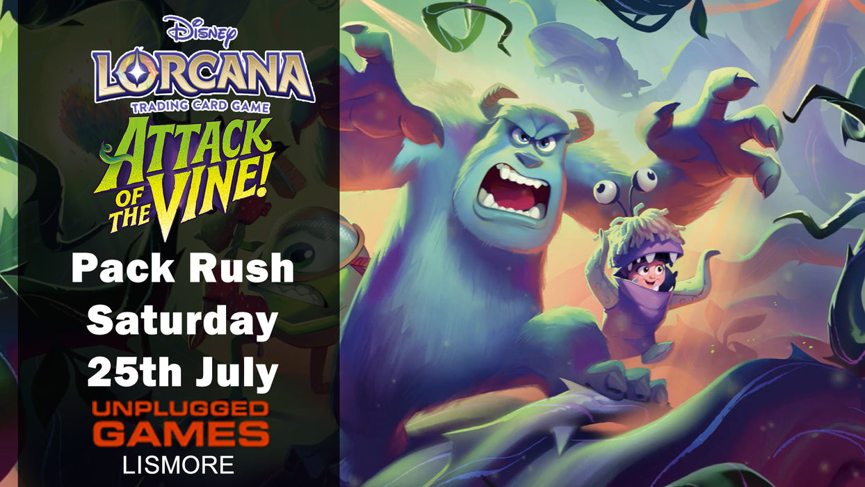 Lorcana Set 13 Attack of the Vine Pack Rush Release Event - 25th July - EVENT ENTRY