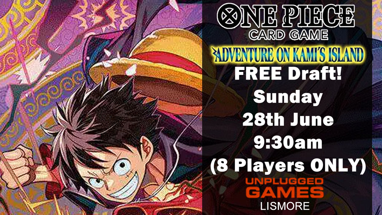 One Piece "Adventure on Kami's Island" FREE Draft - Sunday 28th June - EVENT ENTRY