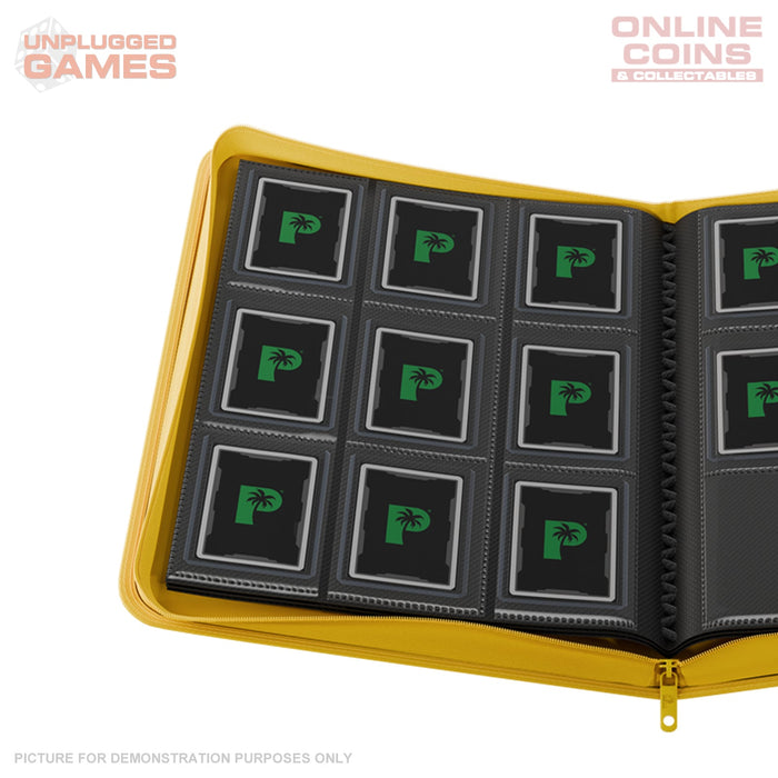 Palms Off Gaming Collector's Series Top Loader Zip Binder - 9 Pocket - YELLOW