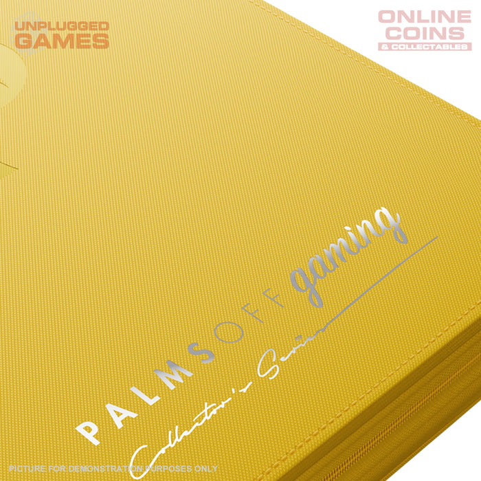 Palms Off Gaming Collector's Series Top Loader Zip Binder - 9 Pocket - YELLOW