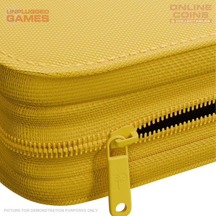 Palms Off Gaming Collector's Series Top Loader Zip Binder - 9 Pocket - YELLOW
