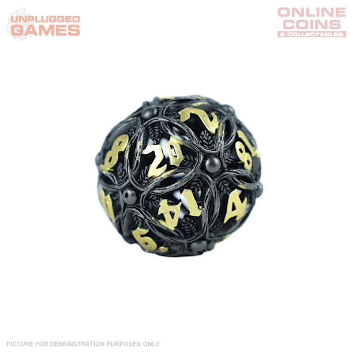 LPG Dice RPG Set Hollow Vines - Black and Gold