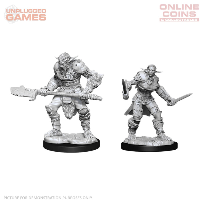 Dungeons & Dragons Nolzurs Marvelous Unpainted Miniatures - Bugbear Barbarian & Bugbear Rogue
