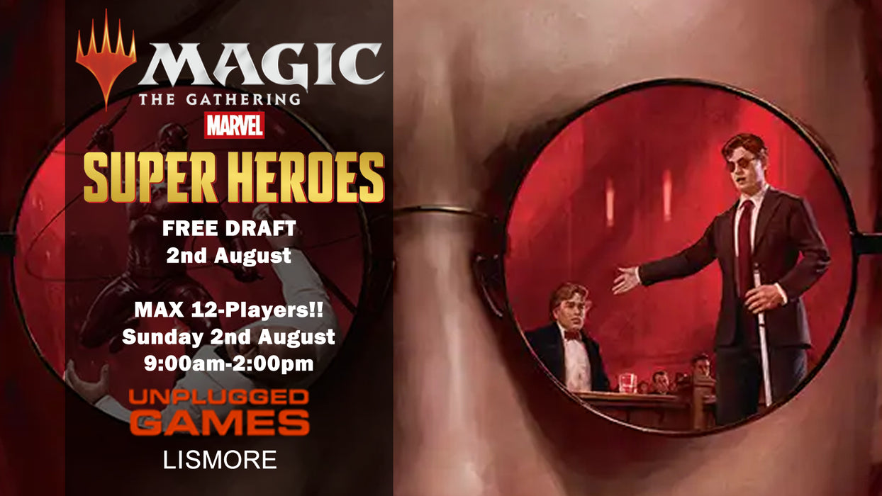 Magic: The Gathering Marvel Super Heroes FREE Sunday 2-Pick Draft - 2nd August - EVENT ENTRY