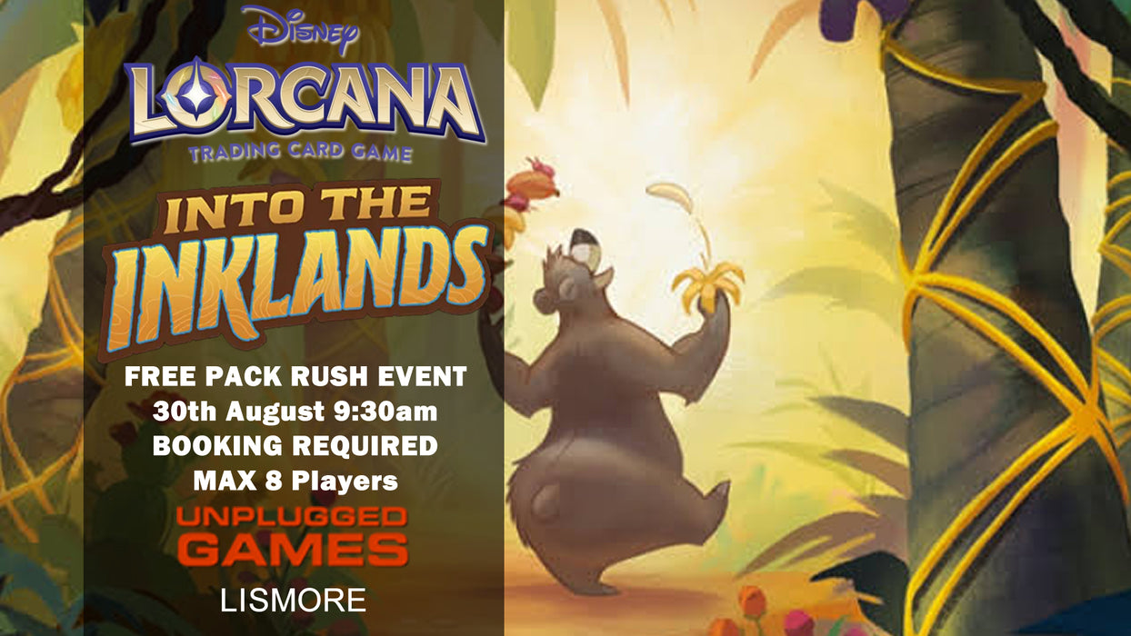 Lorcana Inklands FREE Pack Rush Event - 30th August - EVENT ENTRY