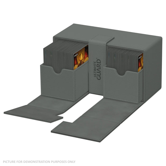 Ultimate Guard Twin Flip 'n Tray 266+ Xenoskin Deck Box - GREY