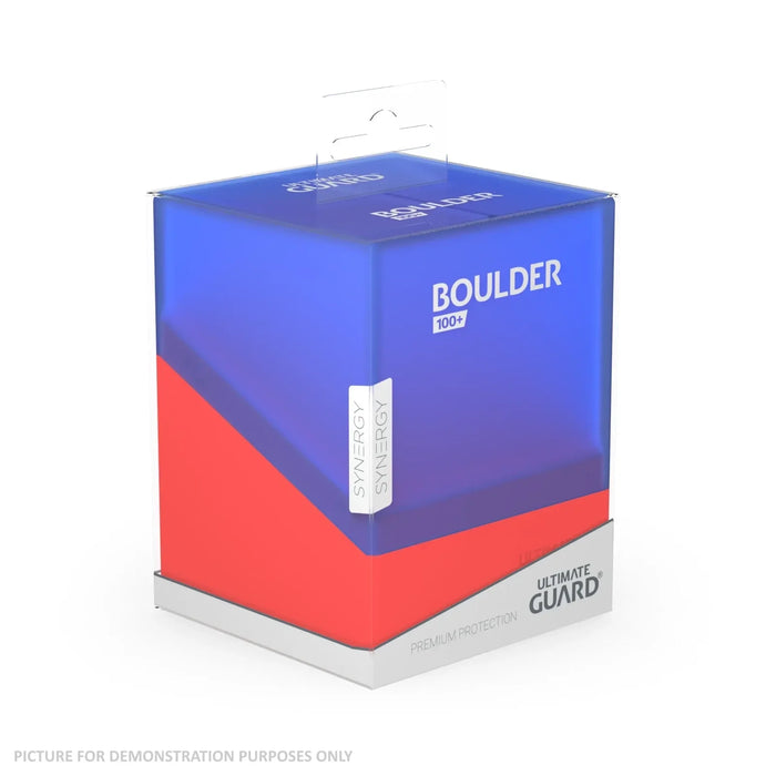 Ultimate Guard SYNERGY Boulder 100+ Deck Box - BLUE / RED