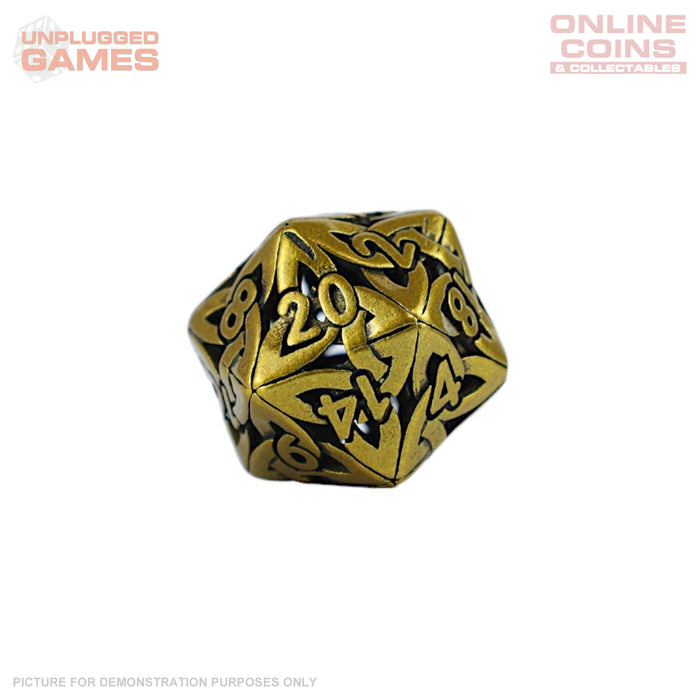 LPG Dice RPG Set Hollow Textures - Ancient Bronze