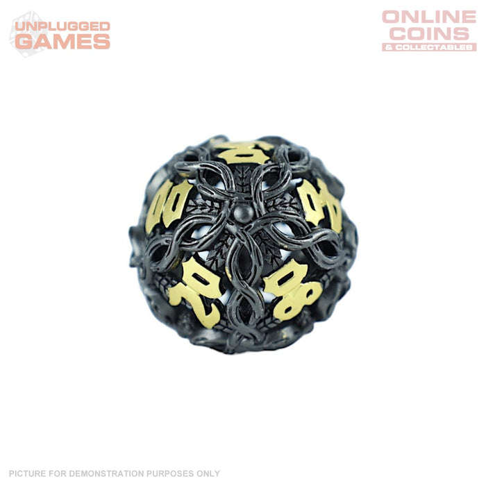 LPG Dice RPG Set Hollow Vines - Black and Gold