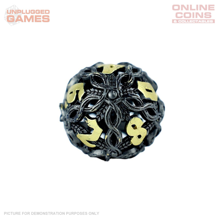 LPG Dice RPG Set Hollow Vines - Black and Gold