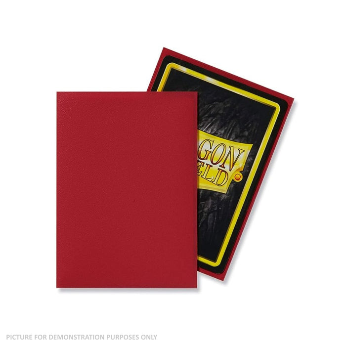 Dragon Shield 100 Standard Size Card Sleeves - Matte Red