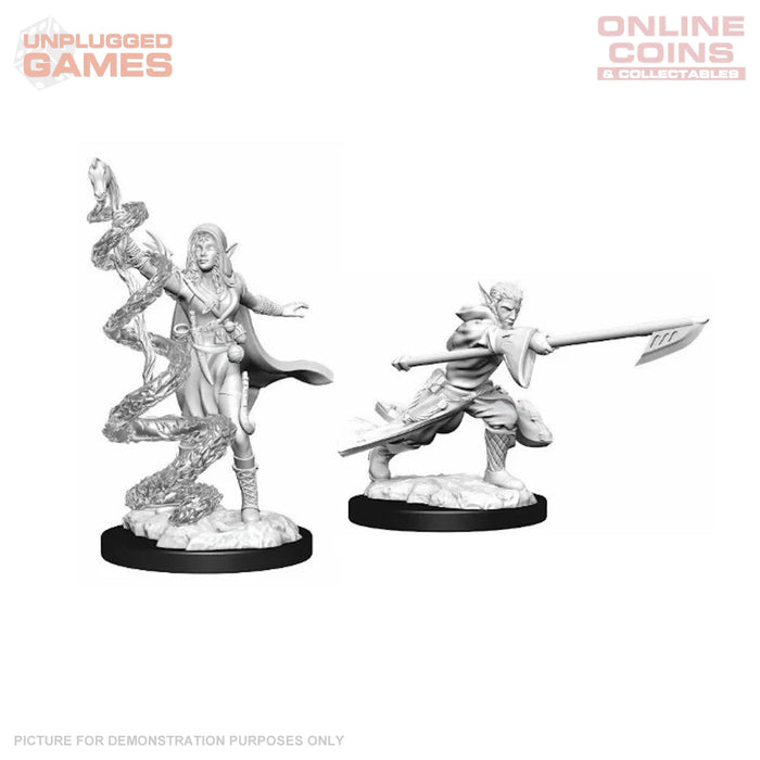 Magic the Gathering Unpainted Miniatures - Joraga Warcaller & Joraga Treespeaker (Elves)