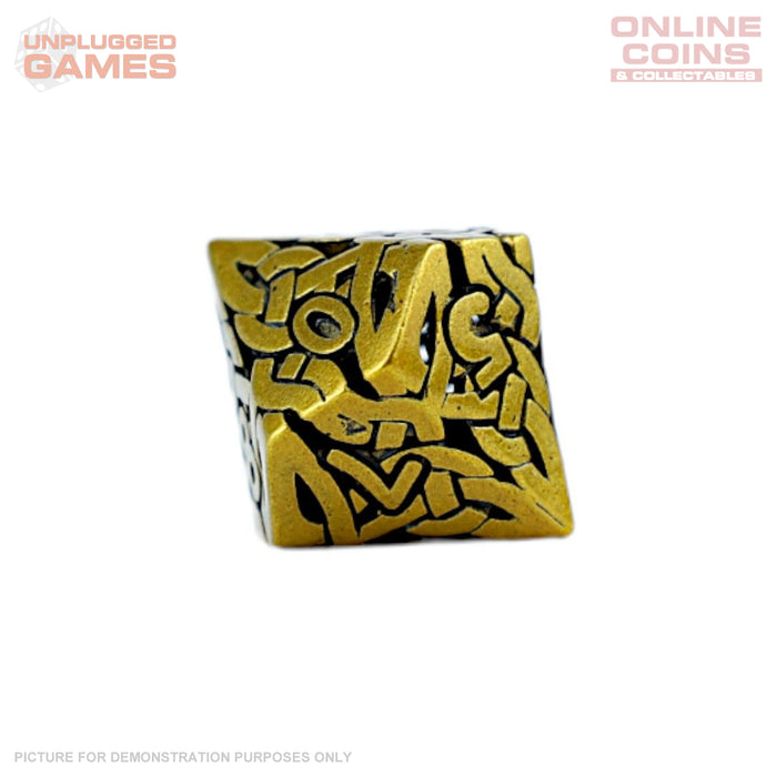 LPG Dice RPG Set Hollow Textures - Ancient Bronze