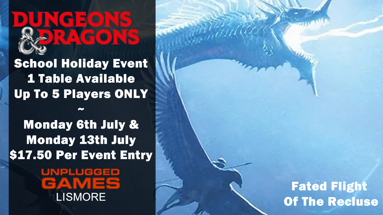 School Holiday Dungeons & Dragons - Monday 6th & Monday 13th July - EVENT ENTRY