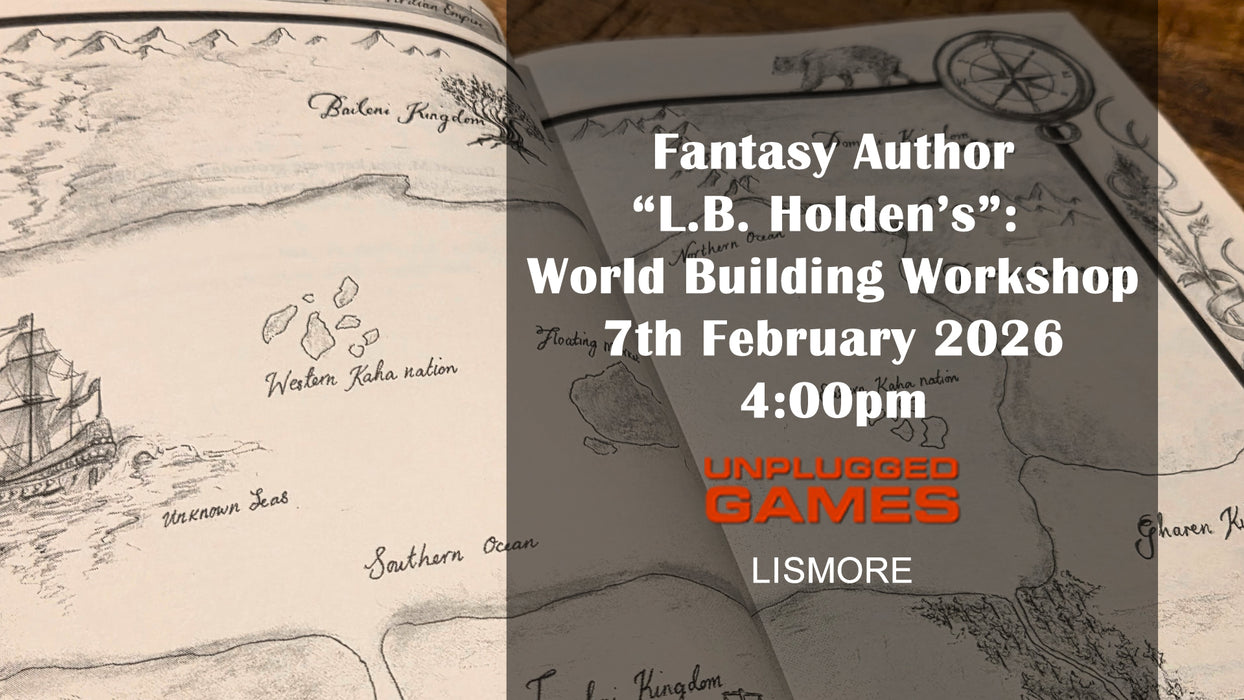 Fantasy Author "L.B. Holdens" World Building Workshop - 7th February - EVENT ENTRY
