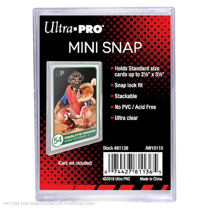 Ultra Pro Mini Snap Card Holder 2.5" x 3.5"