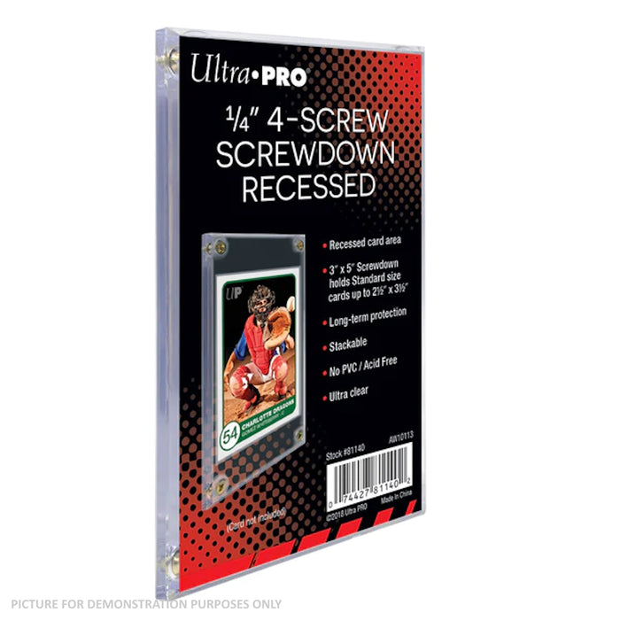 Ultra Pro 4 Screwdown Recessed Holder 1/4"