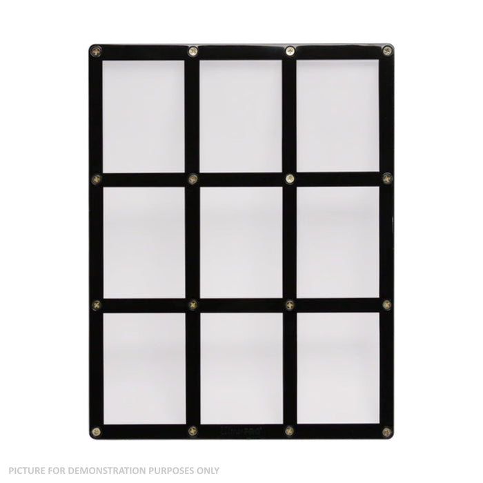 Ultra Pro Black Frame 9 Card Screwdown Holder