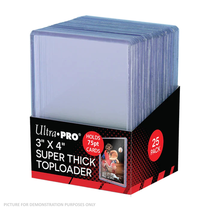 Ultra Pro 75pt CLEAR Toploaders - PACK OF 25