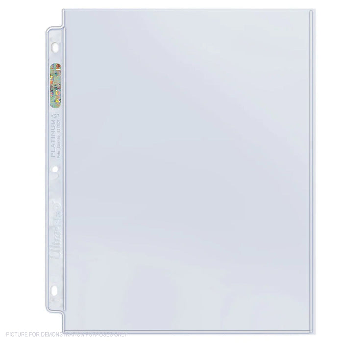 Ultra Pro PLATINUM 1 Pocket 8.5" x 11" BECKETT Pages - BOX of 100