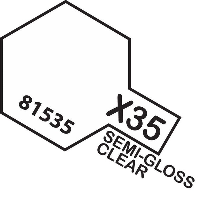 Tamiya Acrylic Mini X-35 Semi Gloss Clear