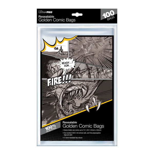 Ultra Pro MAGAZINE Size RESEALABLE Comic Bags - Packet of 100