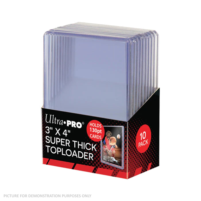 Ultra Pro 130pt CLEAR Toploaders - PACK OF 10
