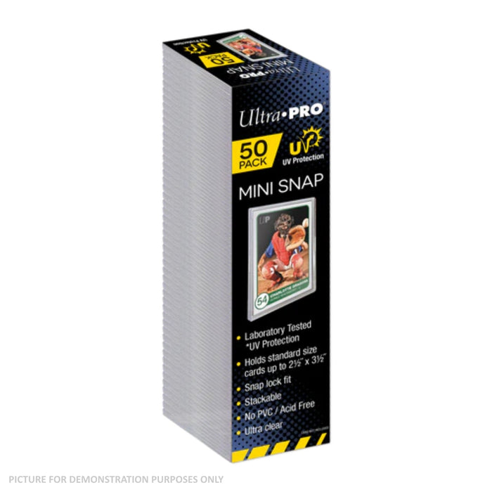 Ultra Pro UV Mini Snap Card Holders - Pack of 50