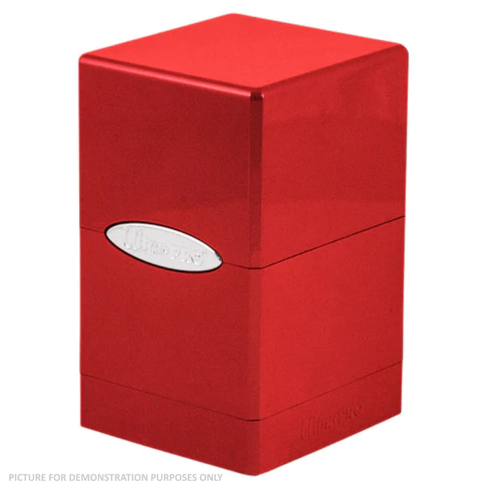 Ultra Pro Hi-Gloss Satin Tower Deck Box - Red