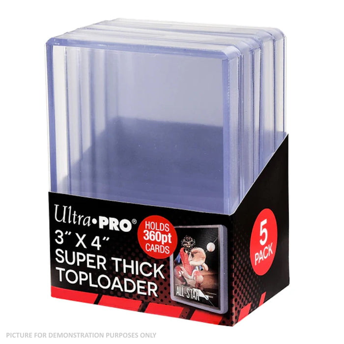 Ultra Pro 360pt CLEAR Toploaders - PACK OF 5