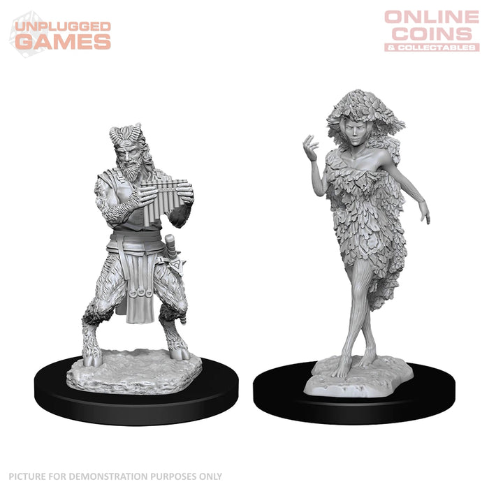 Dungeons & Dragons Nolzurs Marvelous Unpainted Miniatures - Satyr and Dryad
