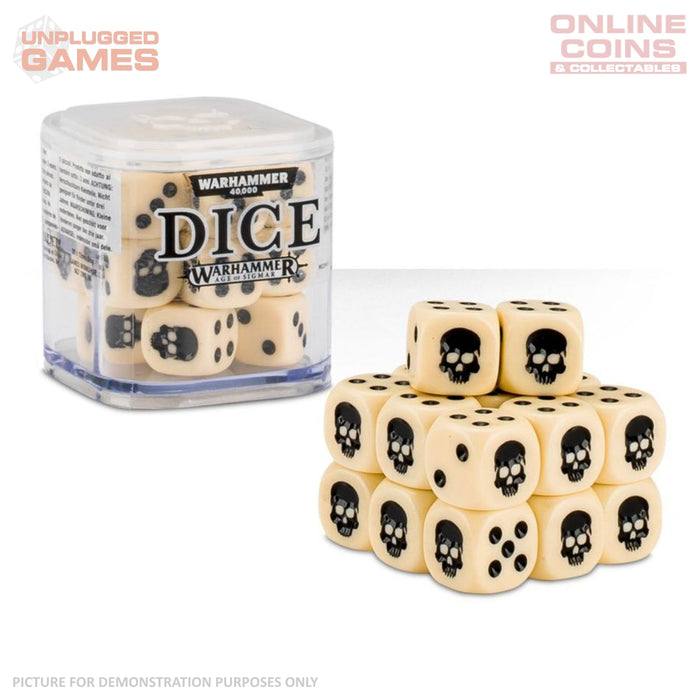 Warhammer Dice Set - BONE