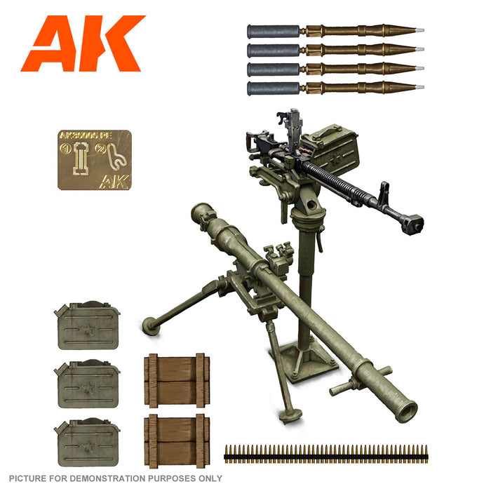 AK Interactive - 1/35 Scale Models - INFANTRY SUPPORT WEAPONS DShKM & SPG-9