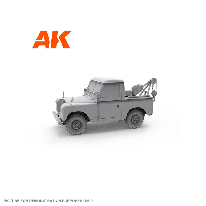 AK Interactive - 1/35 Scale Models - LAND ROVER 88 SERIES IIA CRANE-TOW TRUCK